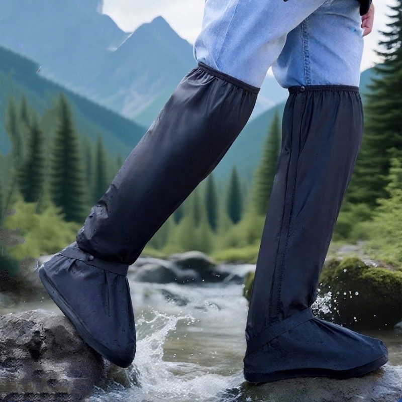 Cycling Shoe Insoles - Copriscarpe Impermeabili Riutilizzabili con Tubo Alto