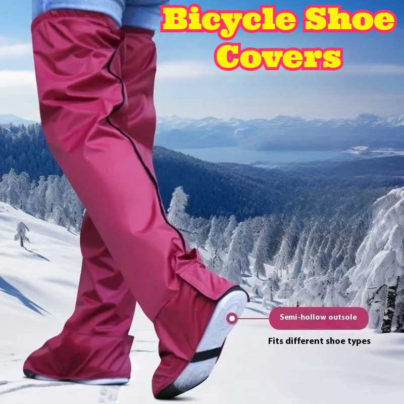 Cycling Shoe Insoles - Copriscarpe Impermeabili a Tubo Lungo Senza